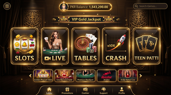 Main screen of Club casino page for PK players - 4