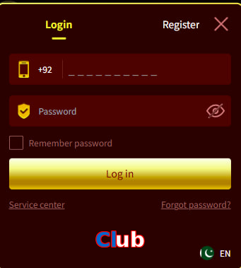 Club login preview
